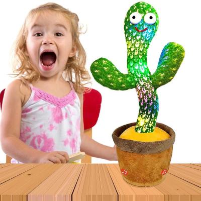 China Gifts Factory Price Kids Toys Cactus Plush Dancing Toy Talking Cactus for sale