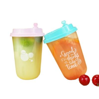 China Recyclable 90MM 16oz Clear Disposable Plastic U Cups Polypropylene (PP) Party Cups for Ice Coffee Yogurts Desserts Cups With Logo for sale