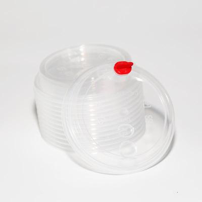 China Non Spill Wholesale Plastic Cup Cover Disposable Water Juice Milk Tea Cup Lid for sale