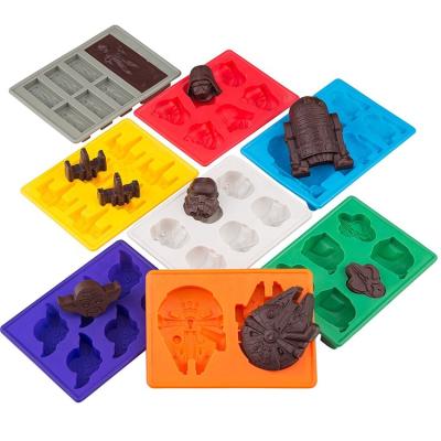 China New Viable Hot Selling Amazon Set Of 8 Whiskeys Star Ball Wrestling Silicone Ice Tray for sale