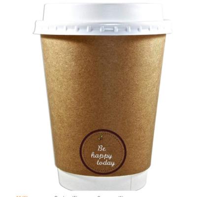 China Double Wall Paper 12oz Perfect Eco Friendly Disposable Coffee Cups With Lids For Hot Drinks for sale