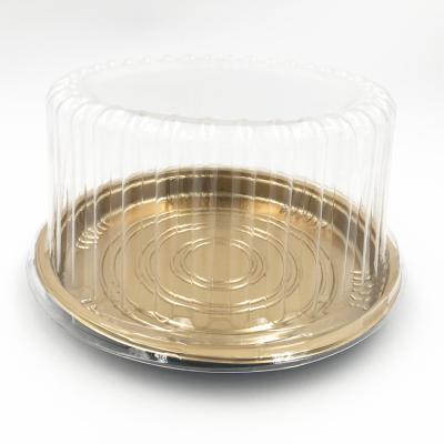 China JH-DG82107 Food grade disposable eco-friendly reusalbe cake box cake boxes plastic clear package 100sets for sale