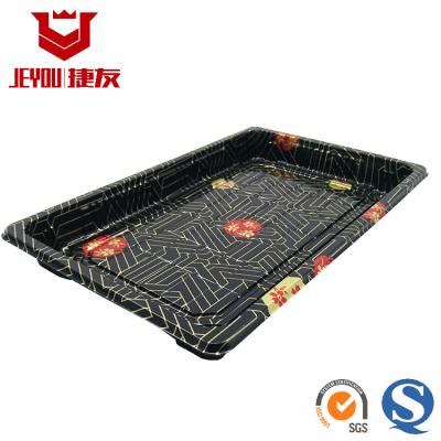 China JY1109B China Disposable Plastic Sushi Box Plastic Snack Dishes for sale