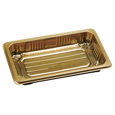 China Disposable Disposable Plastic Sushi Box With Clear Lid Sushi Container for sale