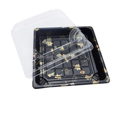 China Disposable Best Price Plastic Sushi Table With Lid For Party Use for sale