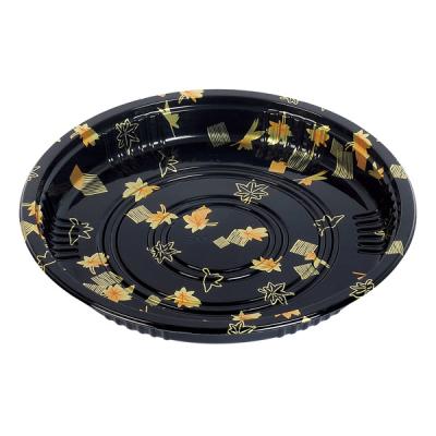 China Disposable Round Plastic Sushi Tray Disposable for sale