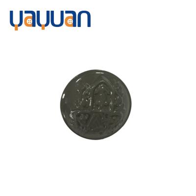 China durable copper clasp button for clothes nantong textile yayuan round plating custom metal buttons for sale