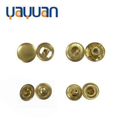 China Viable Online Buying Union Brass Snap Button For Clothes 4 Part Round Dry Cleaning Jeans Button Custom Metal Buttons for sale