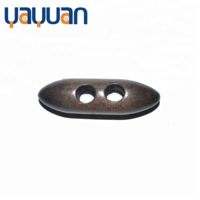 China Natural Color 2 Holes Environmental Protection Horn Customized Ferrule Type Dry Cleaning Toggle for sale