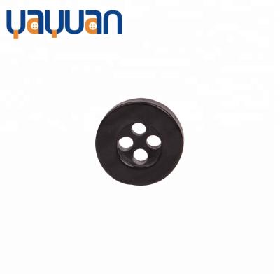 China Dry cleaning fasion personality 4 holes designer shirt buttons decoration button black colors and size customized buttons for sale