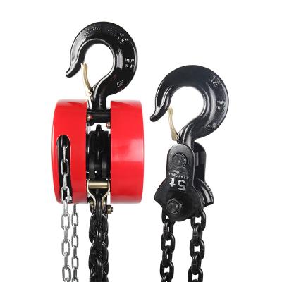 China Easy Movable Small Size Customization Chain Cranes 3t 5 Ton Manual Hand Chain Hoist for sale