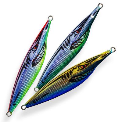 China Wholesale 90g vision painting new jig sea fishing lures seawater design diamond eye/lighful building jig for sale