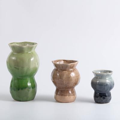 China Modern New Arrival Vase Porcelain Decorative Ceramic Flower Vase Set For Home Decor for sale