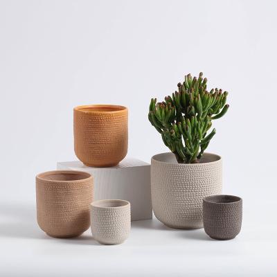 China Wholesale Minimalist Indoor Porcelain Flower Pots Bonsai Ceramic Decorative Pot for sale