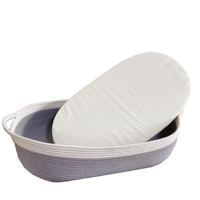 China Foldable Cotton Material Changing Basket For Baby for sale