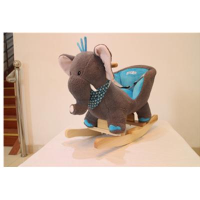 China Elephant Baby Rocker Rocking Chair Wooden Baby Animal Healthy Car Seat for sale