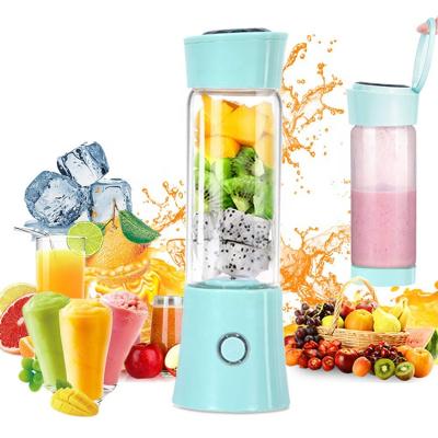 China Factory Price Outdoor Personal Blender for Shakes and Smoothies with Travel Mug and Lid 480ml Usb Squeezer Cup for sale