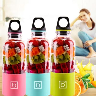 China Outdoor Usb Juice Blender Mixer 500ml Electric Portable Bottle Vegetable And Fruit Mini Juicer Cup Rechargeable Mini Juicer for sale