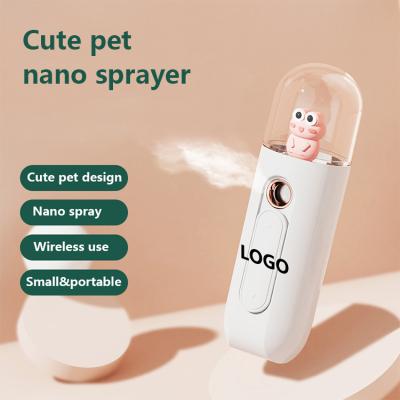 China Mini Facial Mist Sprayers Moisturizer Vaporizer Nano Mist Sprayer Personal Portable Facial Facial Steamer Machine for sale