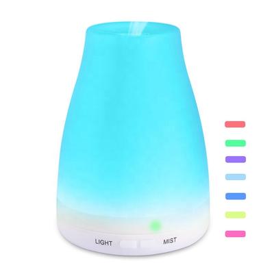 China Household 120ml Usb Air Humidifier Electric Mist Diffuser Mini Aromatherapy Essential Oil Humidifier With 7 Led Light for sale