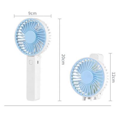 China Best Selling Cool Low Noise Foldable Fan Mini Fan Outdoor Travel Handfan USB Folding Pocket Fan Handle Battery Portable Fan Best for sale