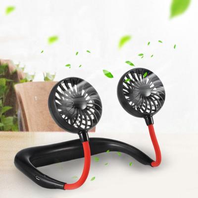 China 2021 Handfree Mini Rechargeable Ventilador de cuello cuello neck cooler portable portable outdoor neck cooling wireless hanging fan for sale