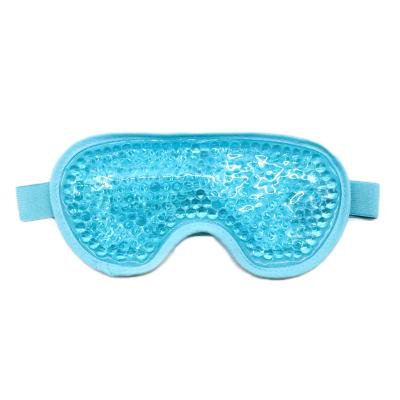 China Custom Cooling Anti-Wrinkle Gel Pearl Eye Mask Eye Protection Ice Gel Beads Gel Beads Cooling Eye Mask For Spa for sale