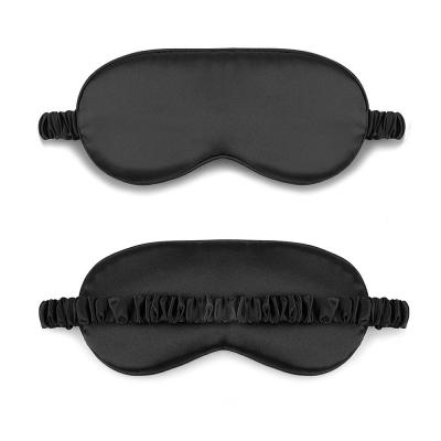 China Shading Sleeping Light Satin Black Eye Mask Printed Sleep Eye Mask Sleep Eye Mask Pink Set for sale