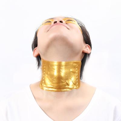 China Moisturizer Beauty Care Anti-Wrinkle and Remove Neck Lines Collagen Crystal Gold Neck Mask for sale