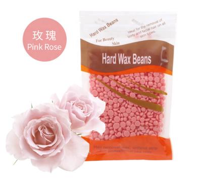 China Pink Hair Removal Honey Aroma Sugar Wax Beans Depilatory Hard Wax Bean Packing Wax Beans For Removal Hair for sale