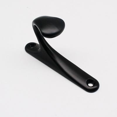 China High Quality Modern American Style Alloy Factory Black Coat Hook Wall Hanger Hook for sale