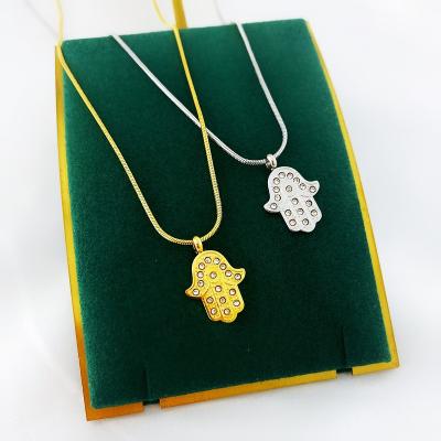 China Cute China Manufacture Direct Whosale Gold Color High Polished 316 L Stainless Steel Women Tasty Jewelry Pendant Necklace for sale