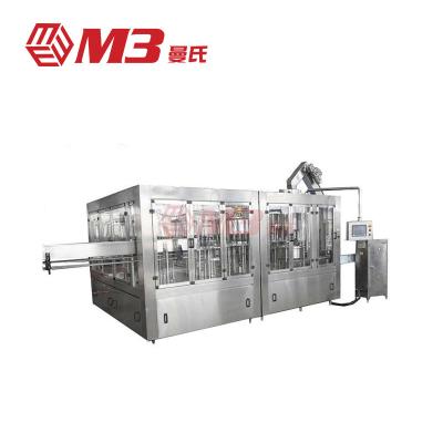 China Full Automatic Stainless Steel SUS304/316 M3 Rotary Bottling Lines PET Glass Bottle Beverage Milk Tea Carbonated Juice Production Filling Machine Line for sale