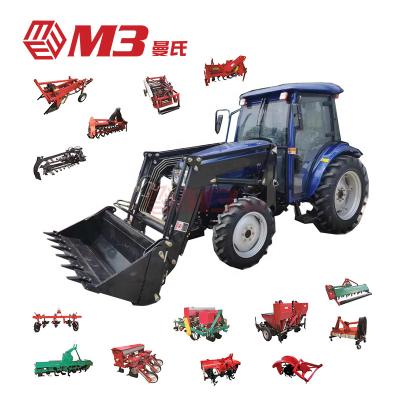 China Cultivate Chinese 7-230HP Small Farm Tractors M3 For Agriculture 120 Hp 4x4 Mini Farming Tractors With Front Loader Cheap For Sale for sale