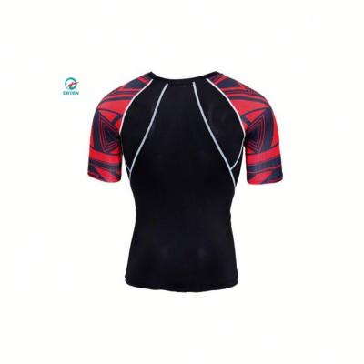 China Custom Made Custom Spandex Printed Lycra Compression Muttahida Majlis-e-Amal Guard Long Sleeve With Rash Sublimation for sale