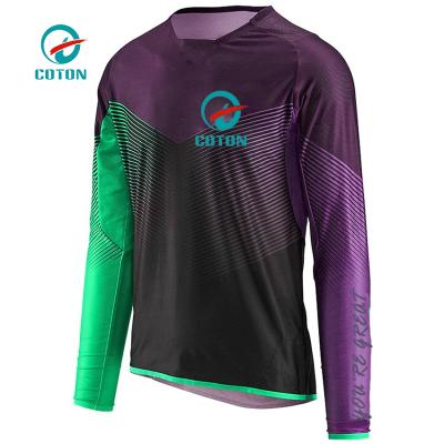 China 2018 Customized Cycling Top Anti-UV Cycling Jersey Tops Wholesale MTB Bike Shirt Long Sleeve Bicycle Clothing for sale