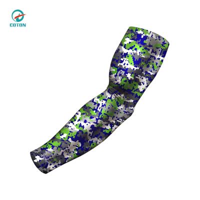 China Antibacterial Antibacterial Custom Printed Outdoor Sports Soccer Sublimated Printing Compression Arm Cooling Sleeves for sale