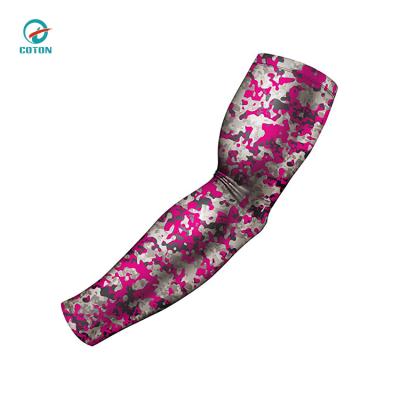 China Antibacterial Antibacterial Custom Printed Outdoor Sports Soccer Compression Arm Cooling Sleeves for sale