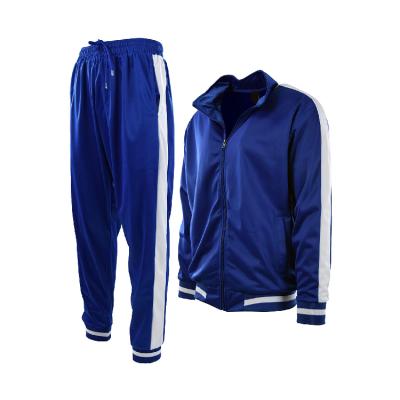 China 2021 Hot Sale COTTON Men's Tracksuit QUICK DRY Full Style Blue Zipper Sporty Gym Training Jogging Gym QUICK DRY Casual Sports Sweatsuit for sale