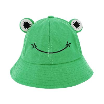 China 2021 Frogs Bucket Hat Cotton Bucket Hat Cotton Adult Dye Hat COMMON Popular Fisherman Hat Beach Festival Sun Fishing Hat for sale