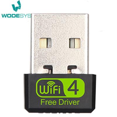 China Destop/Mini 150Mbps USB WiFi Wi-Fi Wireless Receiver Laptop Adapter/Table pc/Free Card Ethernet Network WiFi Dongle Driver Service for PC for sale