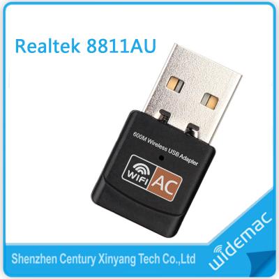 China Realtek 8811AU 802.11AC 600Mbps USB WiFi Laptop or Desktop 2.4/5GHz USB2.0 Adapter with Built-in PCB Antenna for sale