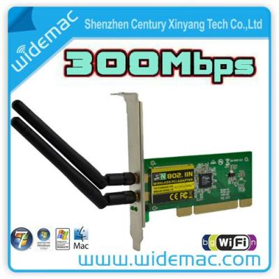 China Desktop PCI Card 300Mbps 300M 802.11b/g/n WiFi Wireless Adapter for Desktop PC Laptop Computer for sale