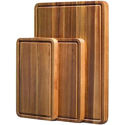 China Sustainable Kitchen Cutting Board Acacia Wood Chopping board Large Kitchen Solid wood Board OEM&ODM Support for sale