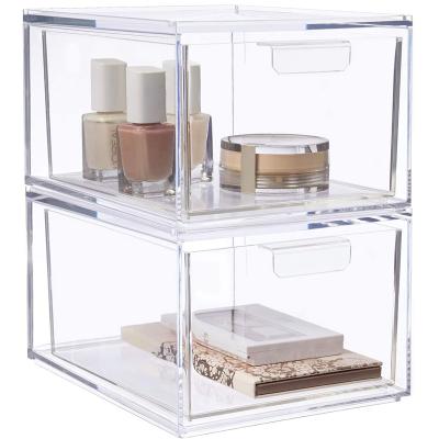 China Modern Hot Sale On Amazon Drawers Stackable Cosmetic Organizer for sale