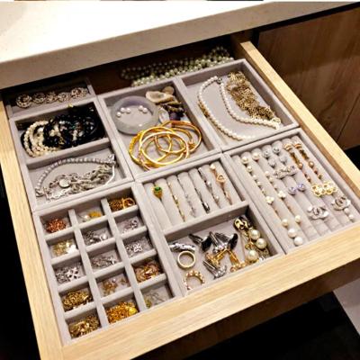 China Free Promotional Good Quality Luxury Free Combination Jewelry Small Drawer Storage Tray for sale