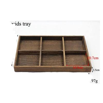 China Good Quality Barbecue Black Jwooden Jewelry Display Set Wooden Hot Selling Tray High Temperature Roasting for sale