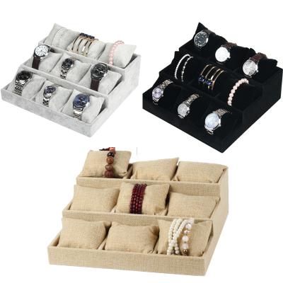 China Assemblable Guaranteed Quality Price Suitable Assemblable 9 Mini Pillows Watch Display Stand for sale