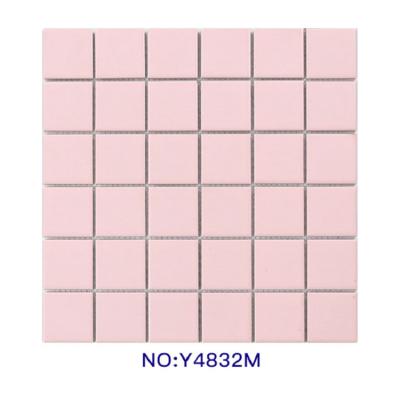 China Null Square White Porcelain Mosaic Kitchen Backsplash Ceramic Wall Tile for sale