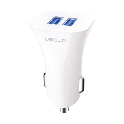 China Mobile Phone USB Car Adapter Dual USB2 Ports Fast Charge For iPhone for sale